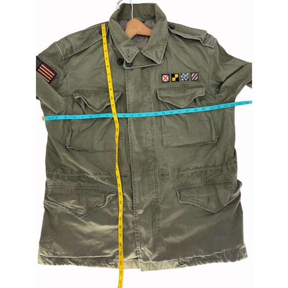 VTG Polo Ralph Lauren Mens XL Military Field Cargo Utility Jacket Gorp Core READ - Picture 12 of 16